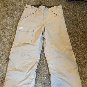 North Face - Gray Insulated Ski Pants - Mens XL